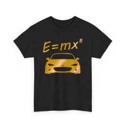 E : MX5 ND Men Tshirt for owner of MAZDA MX5 black and gold