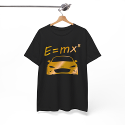 E : MX5 ND Men Tshirt for owner of MAZDA MX5 black and gold