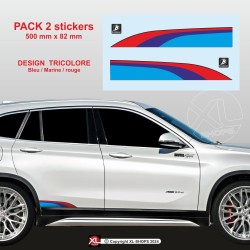 Sticker BMW coloris M-Power pour X1 X2 X3 X4 X5 X6 X7