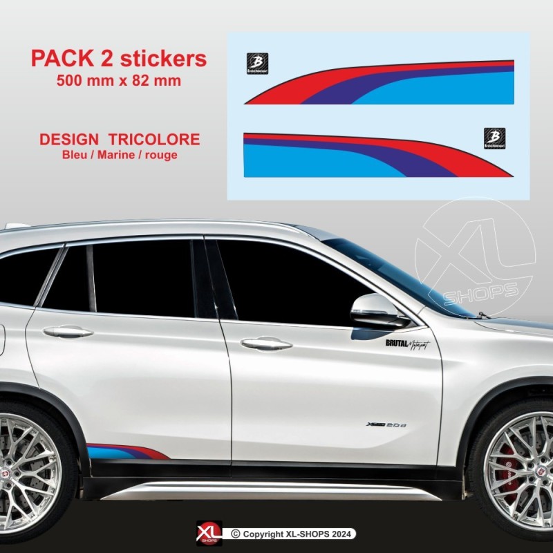 BMW M-Power X1 X2 X3 X4 X5 X6 X7 Seitenstreifen Aufkleber