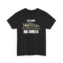 FAST DRIVE BIG SMILES MX5 NA MIATA Männer T-Shirt