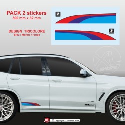 BMW M-Power X1 X2 X3 X4 X5 X6 X7 Seitenstreifen Aufkleber