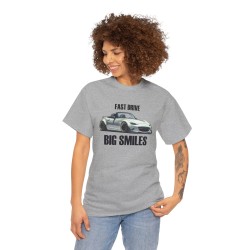 FAST DRIVE BIG SMILES MX5 ND MIATA Männer T-Shirt