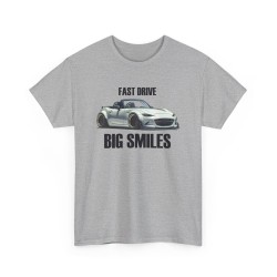 FAST DRIVE BIG SMILES MX5 ND MIATA Tshirt homme