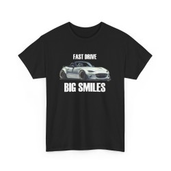 FAST DRIVE BIG SMILES MX5 ND MIATA Männer T-Shirt