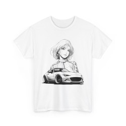 MX5 Manga Girl Männer T-Shirt mit MAZDA MX5 ND