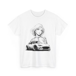 MX5 Manga Girl Tshirt homme avec MAZDA MX5 ND