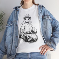 A110 MANGA Men Tshirt with ALPINE A110 design by Dulys