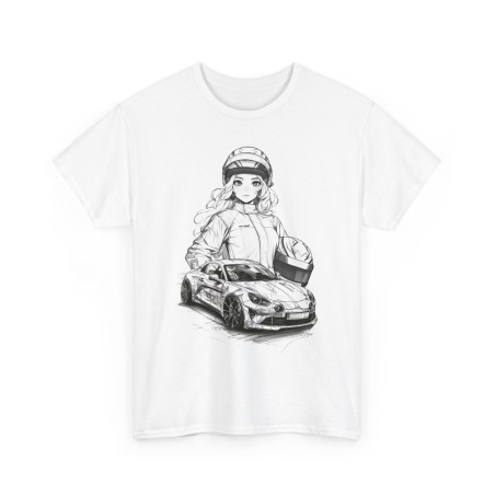 A110 MANGA Men Tshirt with ALPINE A110 design by Dulys