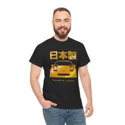 MADE IN JAPAN MX5 NA Men Tshirt for owner of MAZDA MX5 blacK and gold