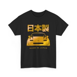 MADE IN JAPAN MX5 NA Men Tshirt for owner of MAZDA MX5 blacK and gold