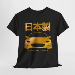 MADE IN JAPAN MX5 ND Men Tshirt for owner of MAZDA MX5 blacK and gold