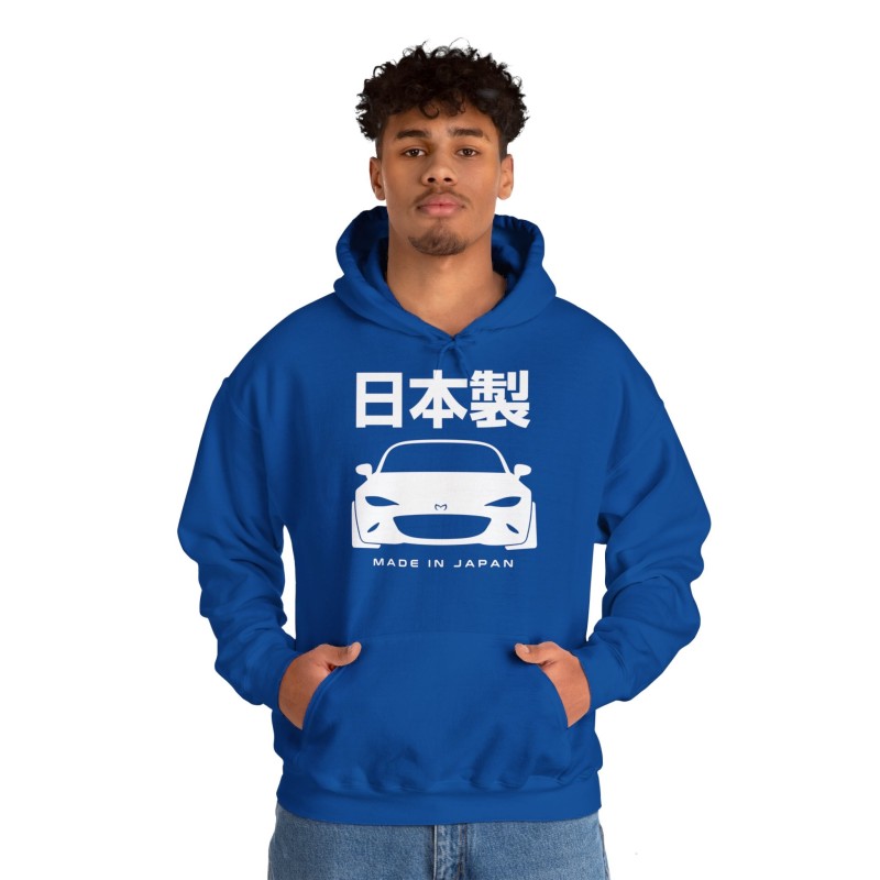 MADE IN JAPAN MX5 ND sweat capuche homme pour amateurs de MAZDA MX5