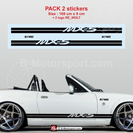 Adesivi da corsa per MAZDA MX5 NA - Design 1