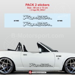 ROADSTER side skirt sticker decals for MAZDA MX5 NA