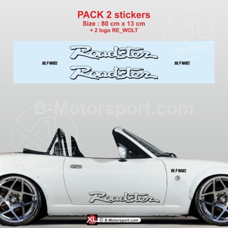 ROADSTER side skirt sticker decals for MAZDA MX5 NA