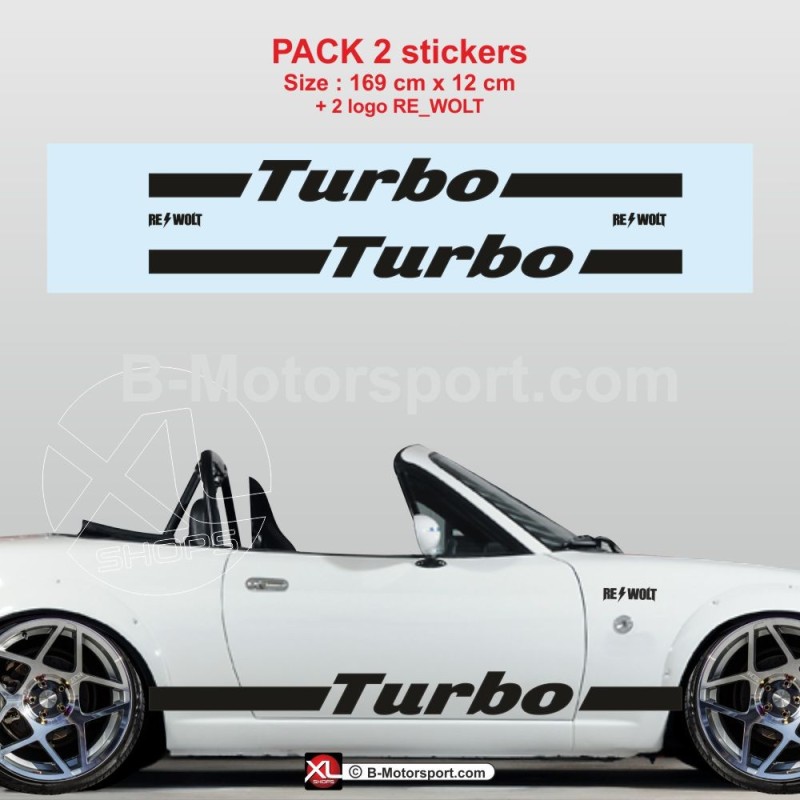 Kit autocollant bas de caisse pour MAZDA MX5 NA TURBO