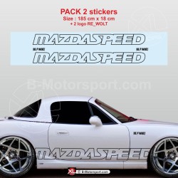 Adesivi da corsa MAZDASPEED per MAZDA MX5 NB