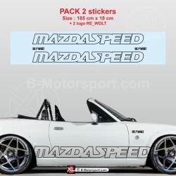 Adesivi da corsa MAZDASPEED per MAZDA MX5 NA