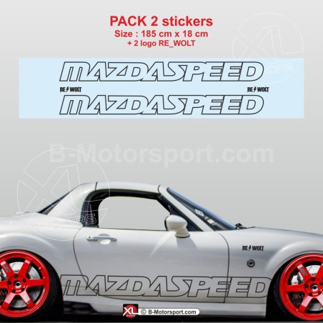 MAZDASPEED Sport side skirt sticker decals for MAZDA MX5 NC