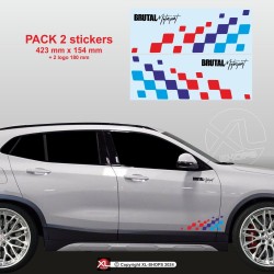 BMW M-Power sticker chequered flag for X1 X2 X3 X4 X5 X6 X7