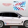 BMW M-Power sticker chequered flag for X1 X2 X3 X4 X5 X6 X7