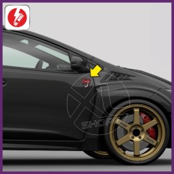 2 MADE IN JAPAN Carbon look sticker decal for HONDA - Design 2