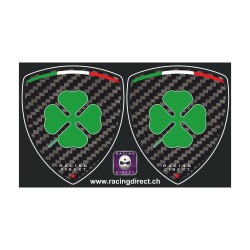 2 sticker ALFA ROMEO Quadrifoglio verde