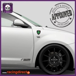 2 Dragon ALFA ROMEO Quadrifoglio verde sticker decal