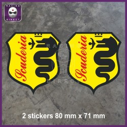 2 Scuderia ALFA ROMEO giallo nero