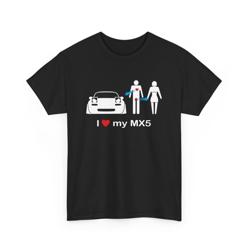 I LOVE MY MX5 NA Maglietta uomo per tutti i proprietari di MAZDA MX5