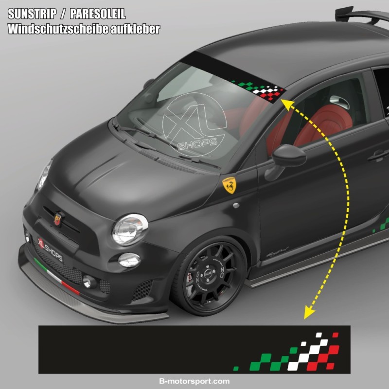 Parabrezza adesivo RACING ITALIA FIAT ABARTH