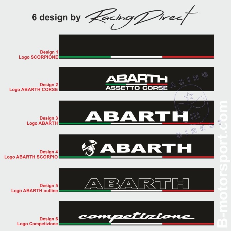 Pare-soleil ITALIA TRICOLORE FIAT ABARTH