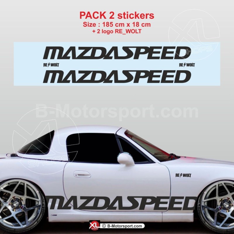 Adesivi da corsa MAZDASPEED per MAZDA MX5 NB v.2