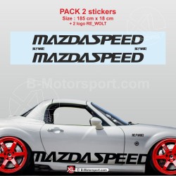 Kit autocollant bas de caisse MAZDASPEED pour MAZDA MX5 NC v.2