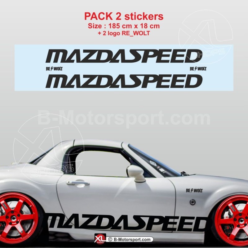 Kit autocollant bas de caisse MAZDASPEED pour MAZDA MX5 NC v.2