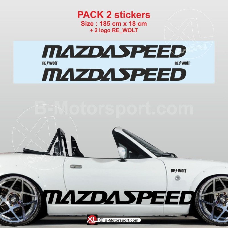 MAZDASPEED Seitenstreifen Aufkleber für MAZDA MX5 NA v.2