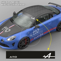 Windshield decal ALPINE A110 A110GT A110S A110R