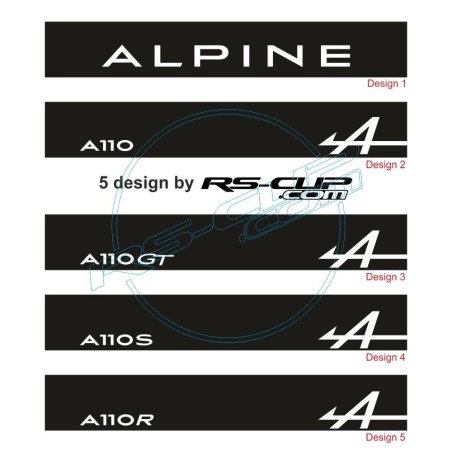 Windshield decal ALPINE A110 A110GT A110S A110R