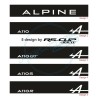 Windshield decal ALPINE A110 A110GT A110S A110R