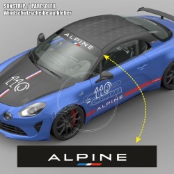 Windschutzscheibe aufkleber Racing ALPINE A110