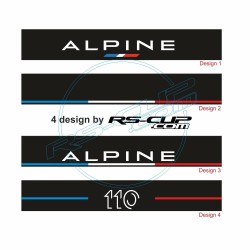 Windshield decal Racing ALPINE A110