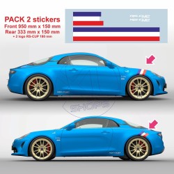 Sticker bande tricolore FRANCE pour Alpine A110 RS-CUP