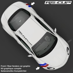 BLUE RED stripe decals kit for ALPINE A110