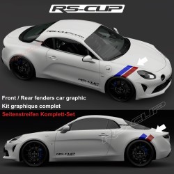 BLUE RED stripe decals kit for ALPINE A110