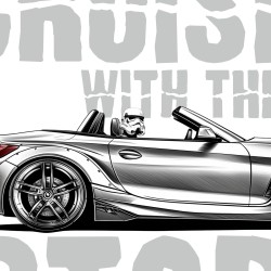 Z4 G29 CRUISING WITH THE STORM Men Tshirt for owner of BMW Z4