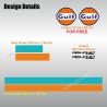 GULF STYLE stripe decals kit for ALPINE A110