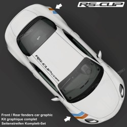 Kit double bande autocollante GULF STYLE pour ALPINE A110