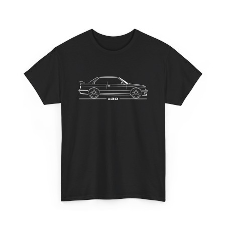 Silhouette M3 e30 Evolution Men Tshirt for owner of BMW M3