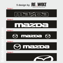 Windshield decal MAZDA with 5 design